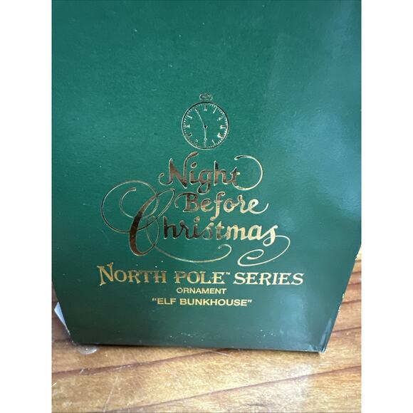 Dept 56 Elf Bunkhouse Ornament Night Before Christmas North Pole Series In Box - Picture 5 of 5